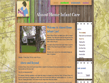 Tablet Screenshot of almosthomebabycare.com